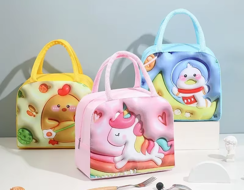 Kids Cartoon Waterproof Thermal Insulation Lunch Bag