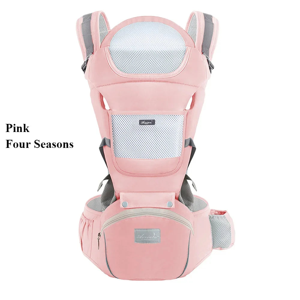 Adjustable Ergonomic Baby Carrier with Waist Stool