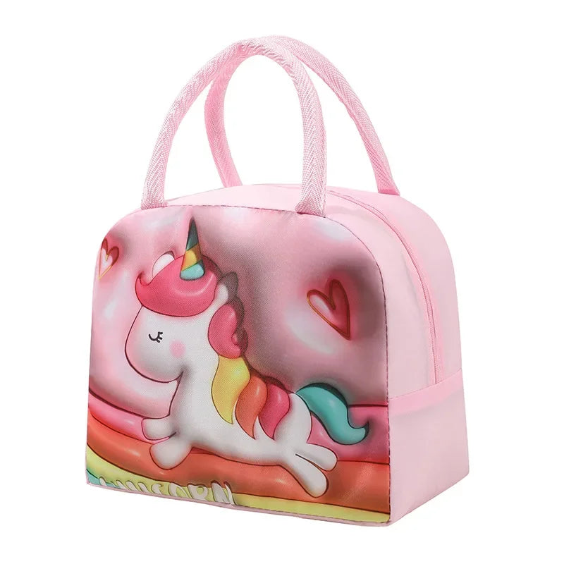 Kids Cartoon Waterproof Thermal Insulation Lunch Bag