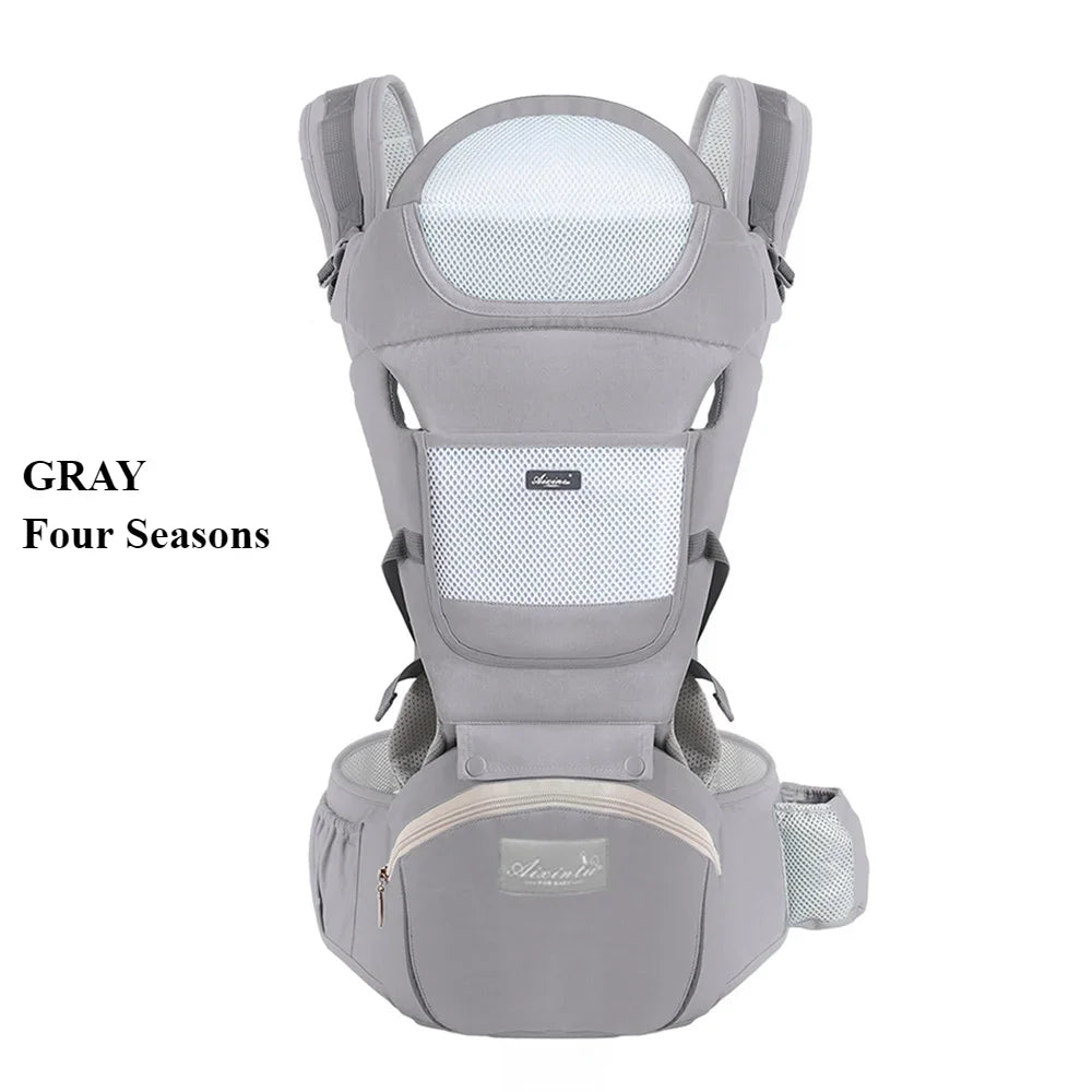 Adjustable Ergonomic Baby Carrier with Waist Stool