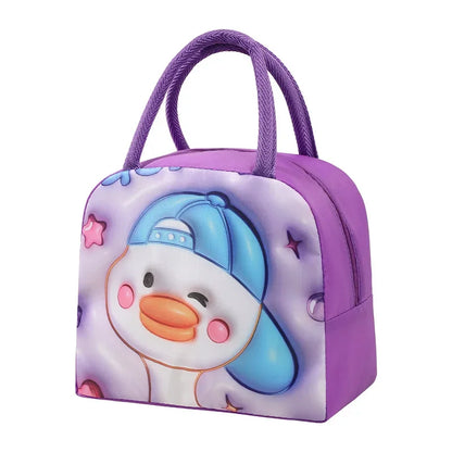 Kids Cartoon Waterproof Thermal Insulation Lunch Bag