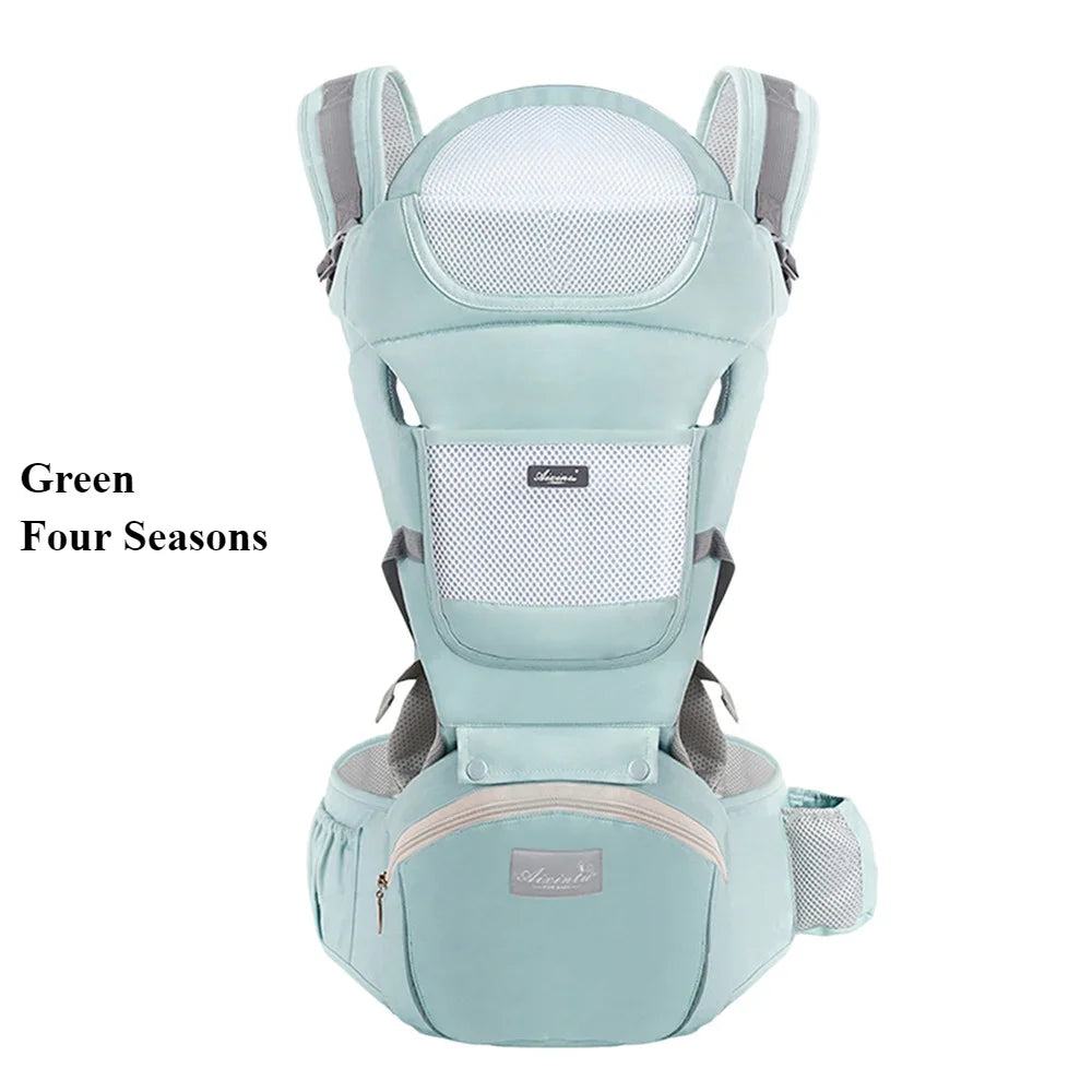 Adjustable Ergonomic Baby Carrier with Waist Stool